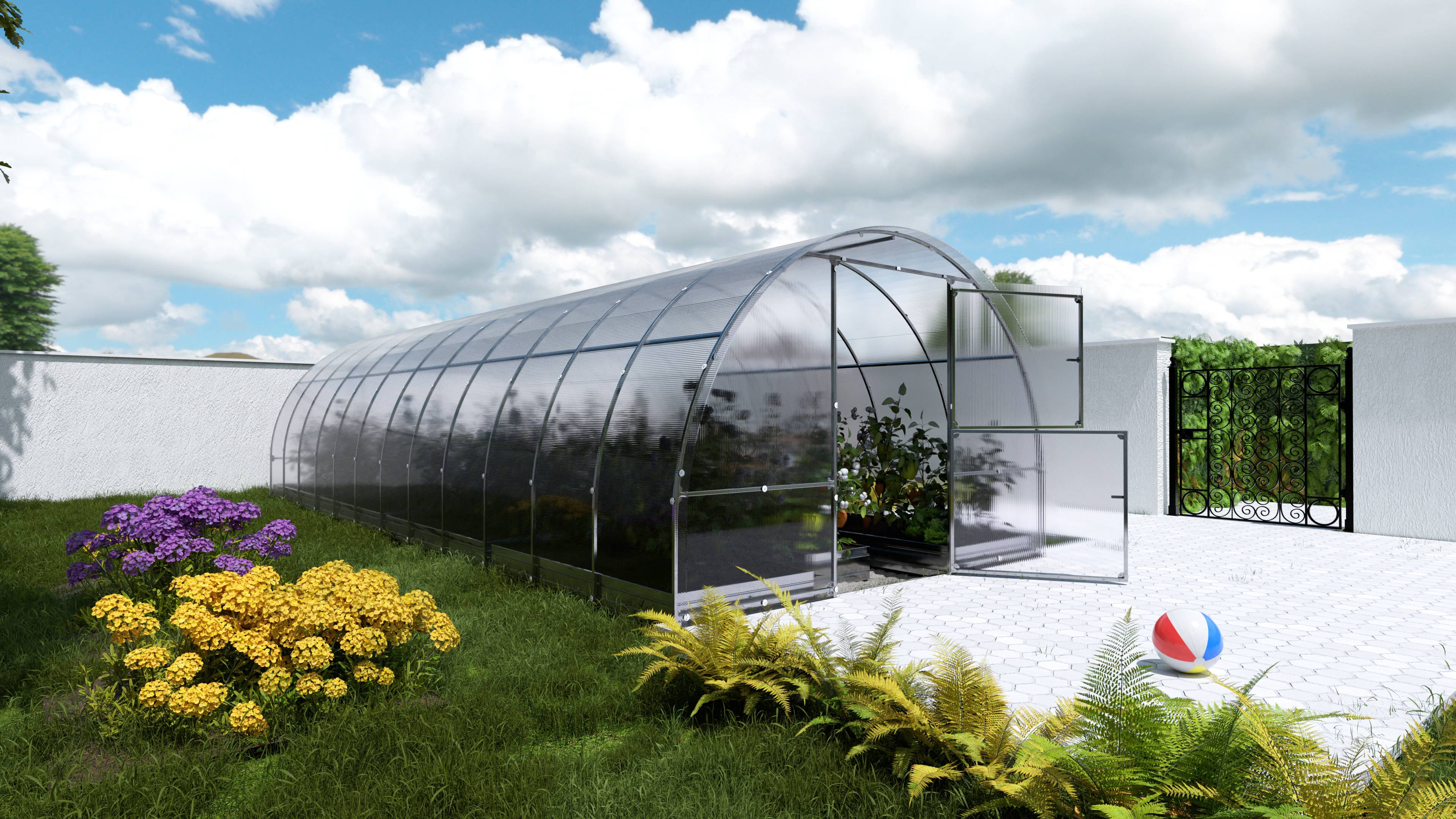 KLASIKA GREENHOUSES - Serre KLASIKA EASY 3 x 8 m (24 m²), 4 mm avec revêtement en polycarbonate - Image 2