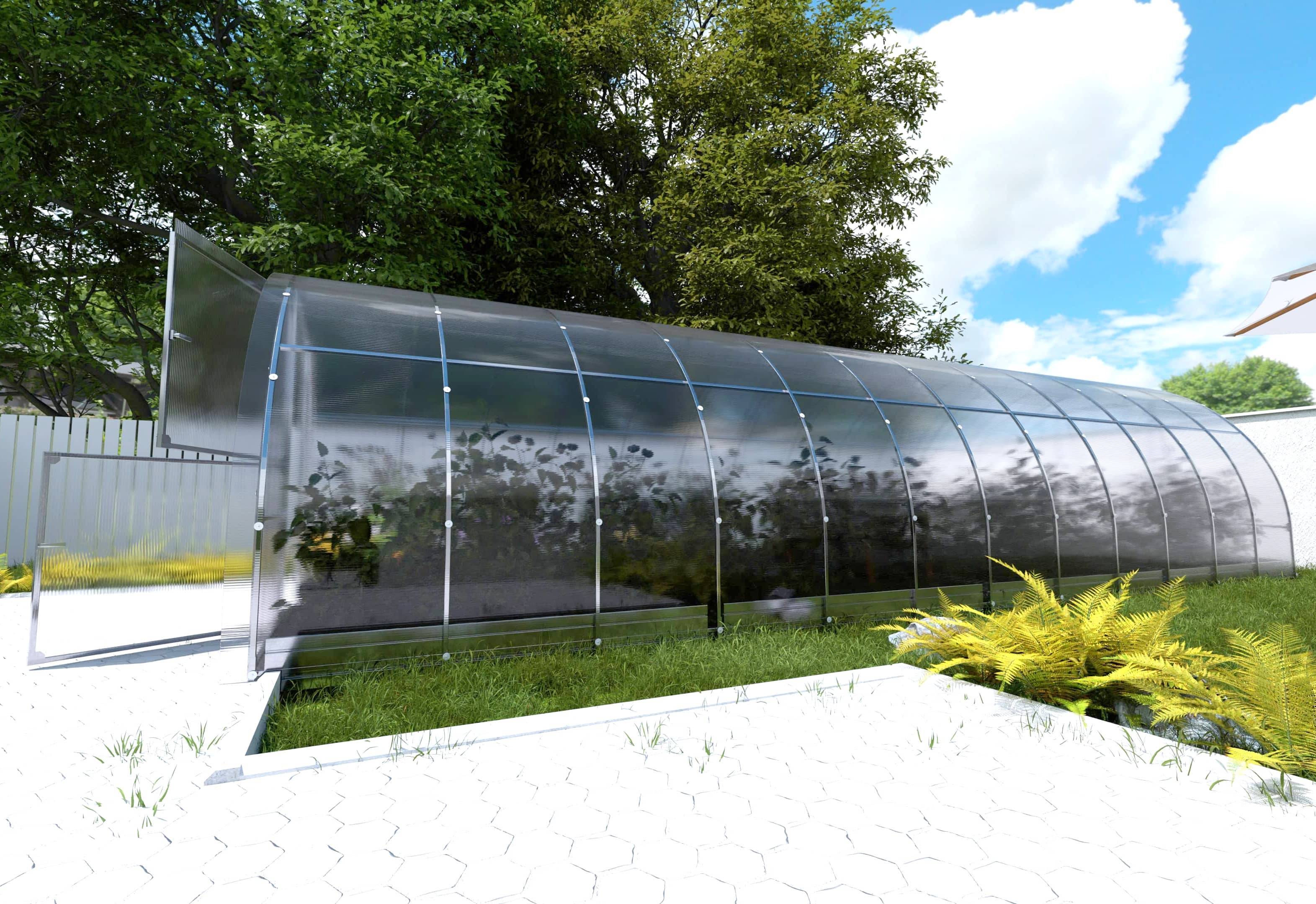 KLASIKA GREENHOUSES - Serre KLASIKA EASY 3 x 8 m (24 m²), 4 mm avec revêtement en polycarbonate - Image 2