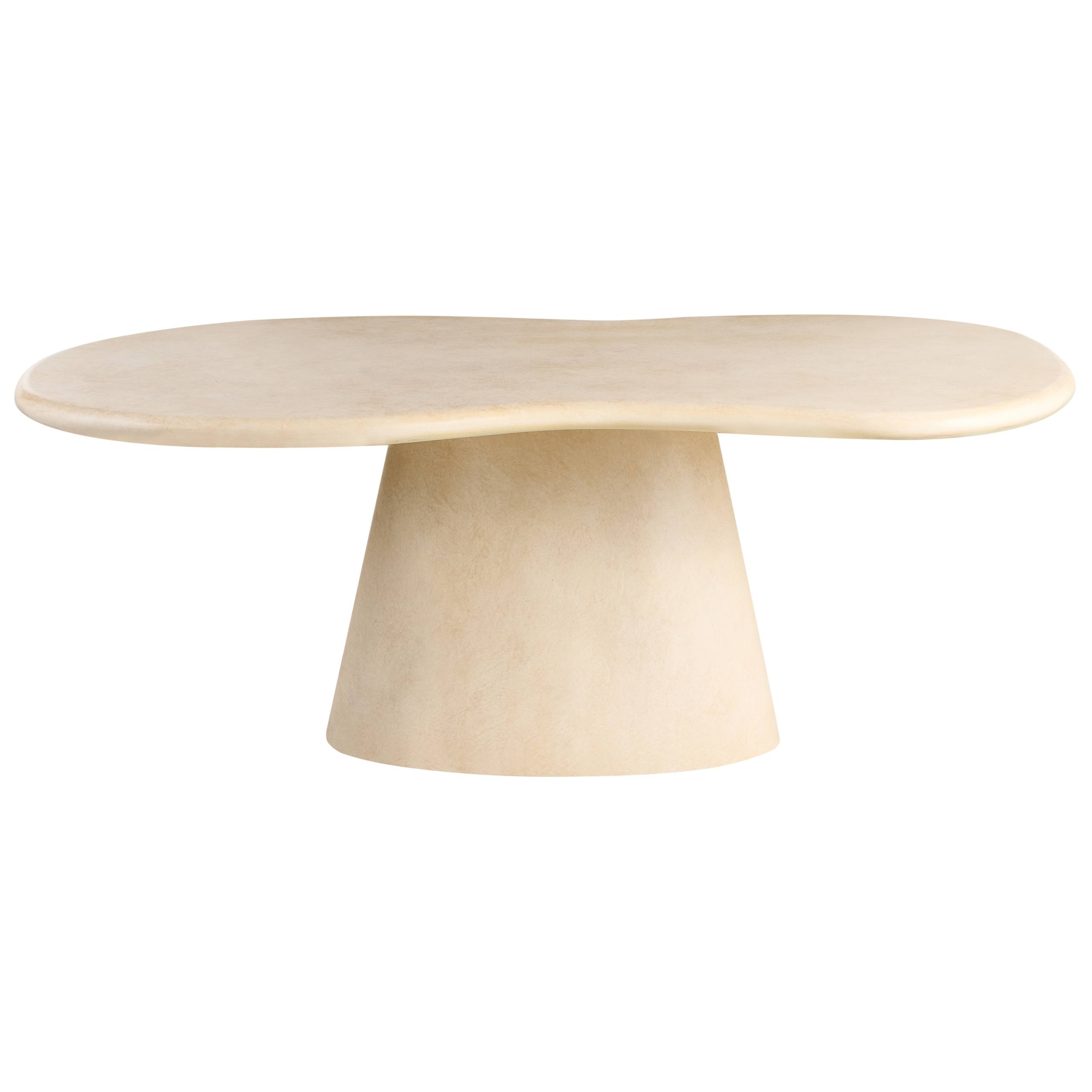 Beliani - Table de salle à manger, 8 Personnes Oxyde de magnésium Beige SPOLETO - 110x200x76- Beliani - Image 3