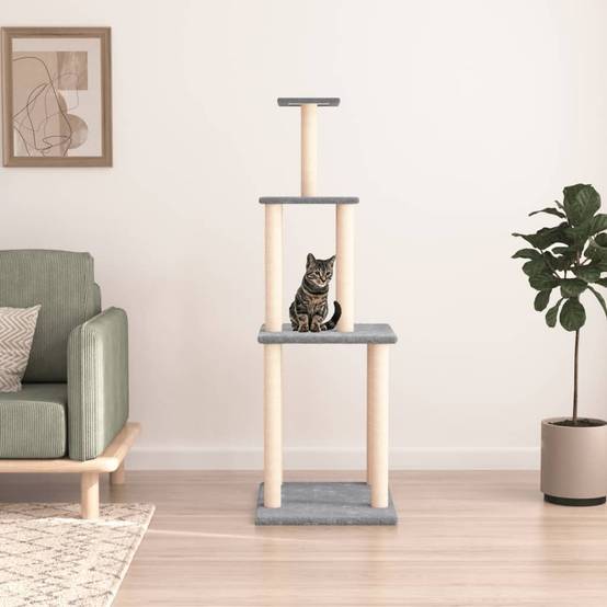 Arbre à chat Sophie-Charlotte Naturel 60 X 48 X 149 cm - P87211N - Image 1