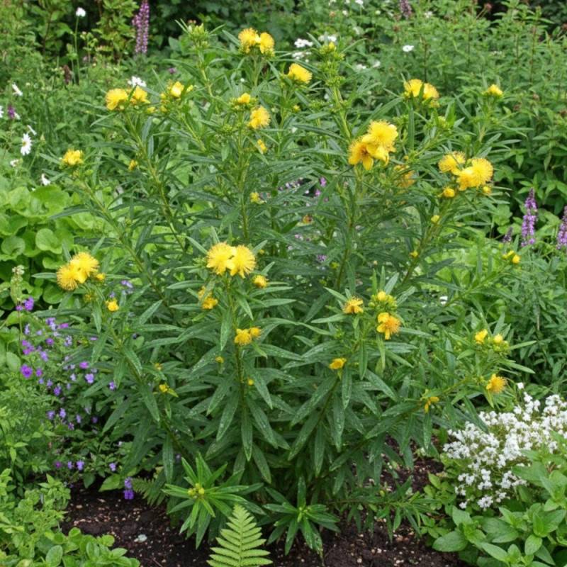 Millepertuis Gemo, Hypericum à fleurs Jaune - feuillage Persistant - Pot de 5L - 40/60 cm-  hauteur à maturité De 1,00 m à 1,50 m - Imagen 3