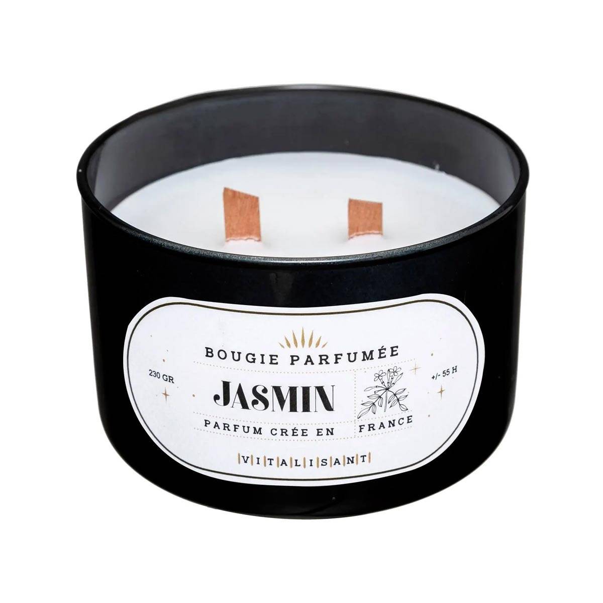 Bougie Parfumée en Verre "Snow" 470g Jasmin - Image 1