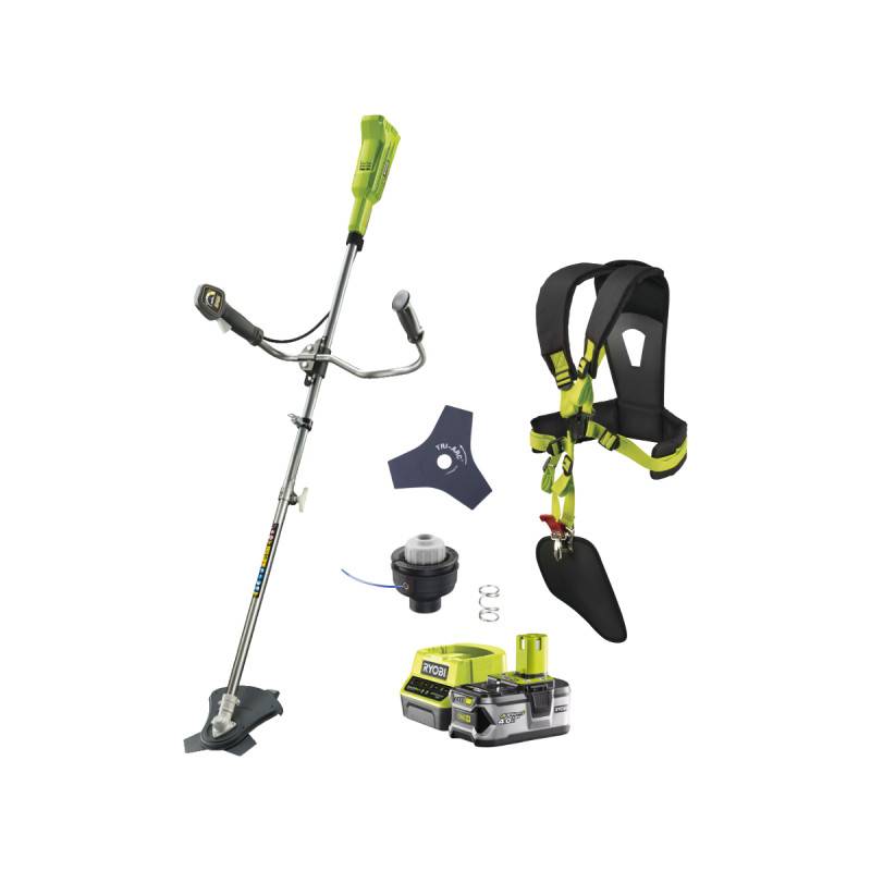 Ryobi - Pack RYOBI débroussailleuse 18V One+ OBC1820B - 1 batterie 4.0Ah - 1 chargeur 2.0Ah RC18120-140