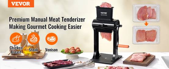 VEVOR Attendrisseur viande manuel inox, 31 lames. Pour steak, poulet, porc. - Image 9