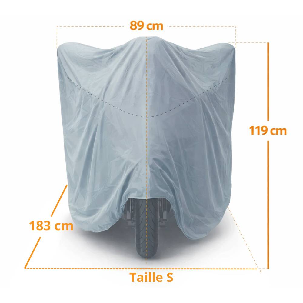 Euro Vanadium - Housse pour moto - intérieur 183 x 89 x 119 Gris - Imagen 2