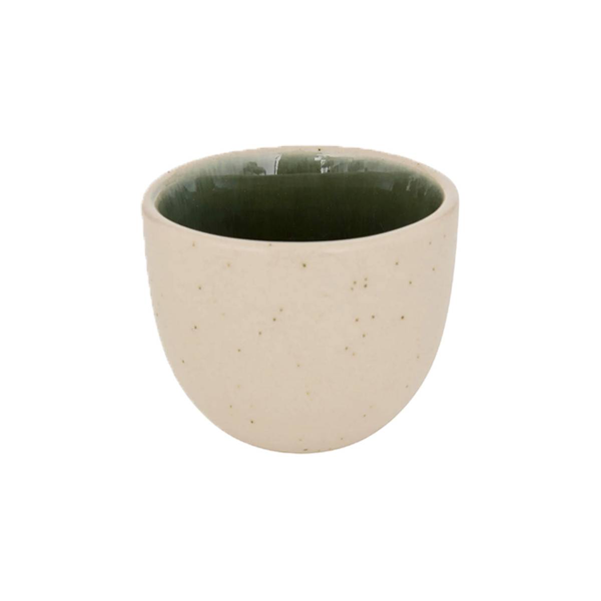 Lot de 6 Tasses à Café en Faïence "Wonja" 10cl Vert - Image 2
