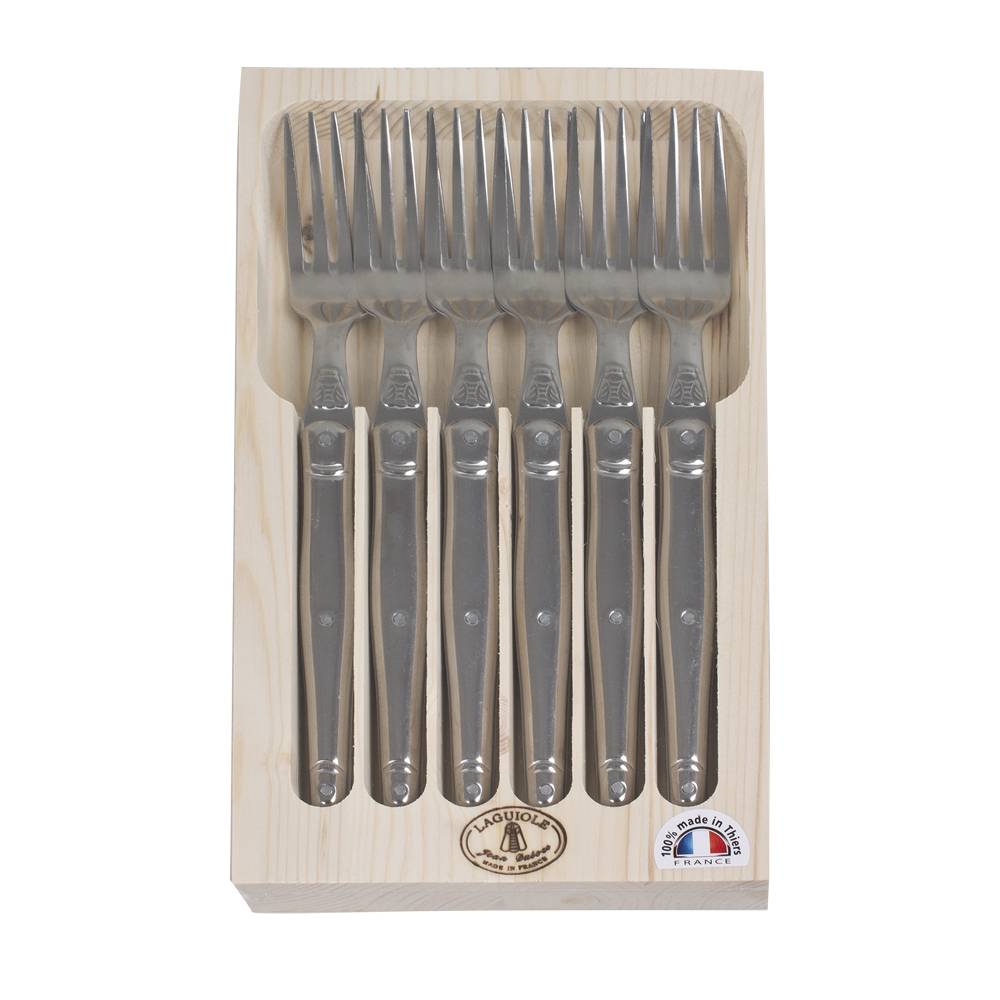 Coffret 6 fourchettes de table Laguiole en inox - Imagen 2