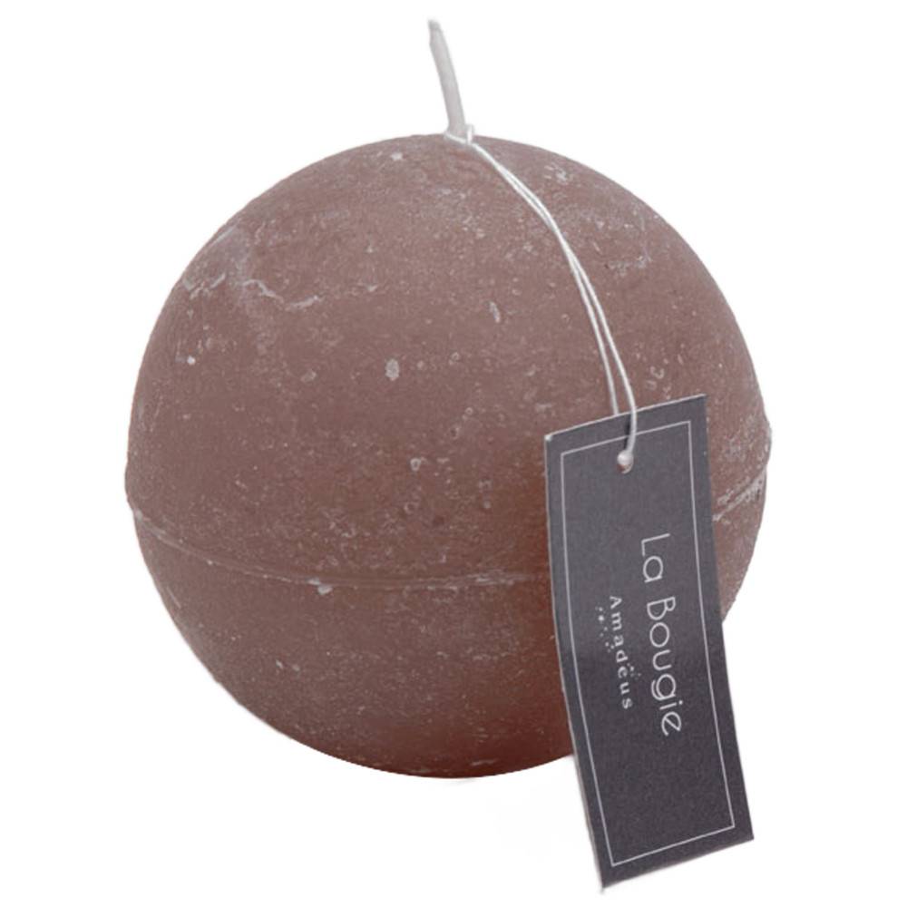 Amadeus - Bougie grande sphère taupe (lot de 6)