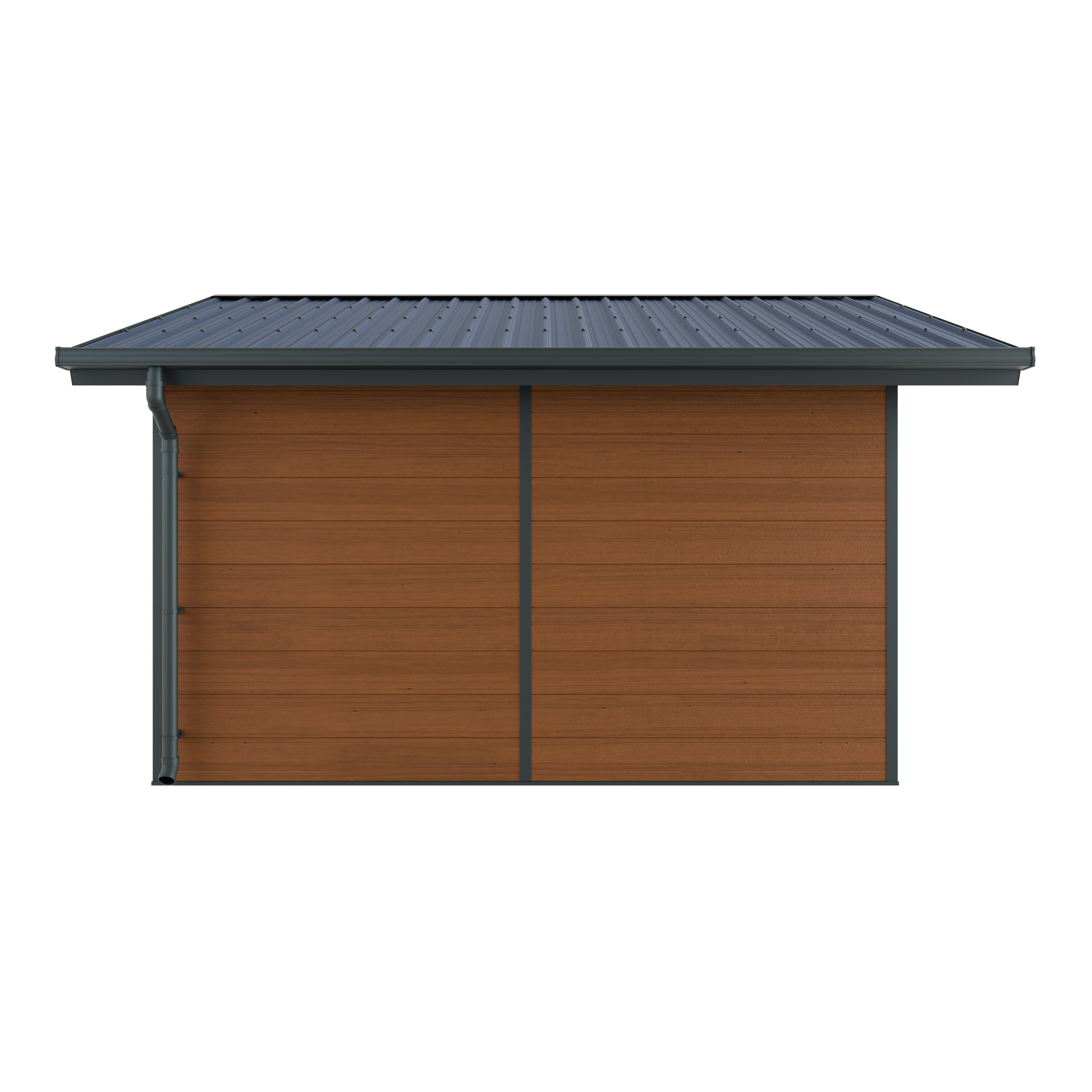 Abri de Jardin Composite ISORA - 15m2 Brun - Cabane Atelier / Abri Velo - Image 5