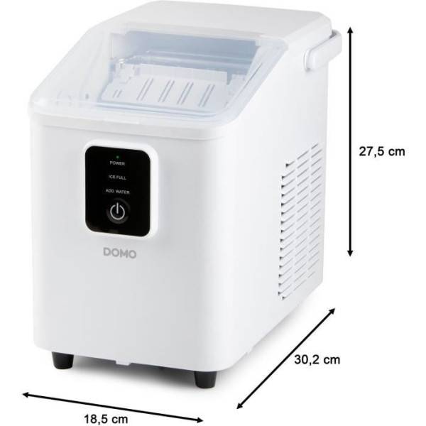 Machine a Glaçon - DOMO - DO9292IB - Fonction autonettoyante - Portable - 12 kg/ 24h - Blanc - Image 3