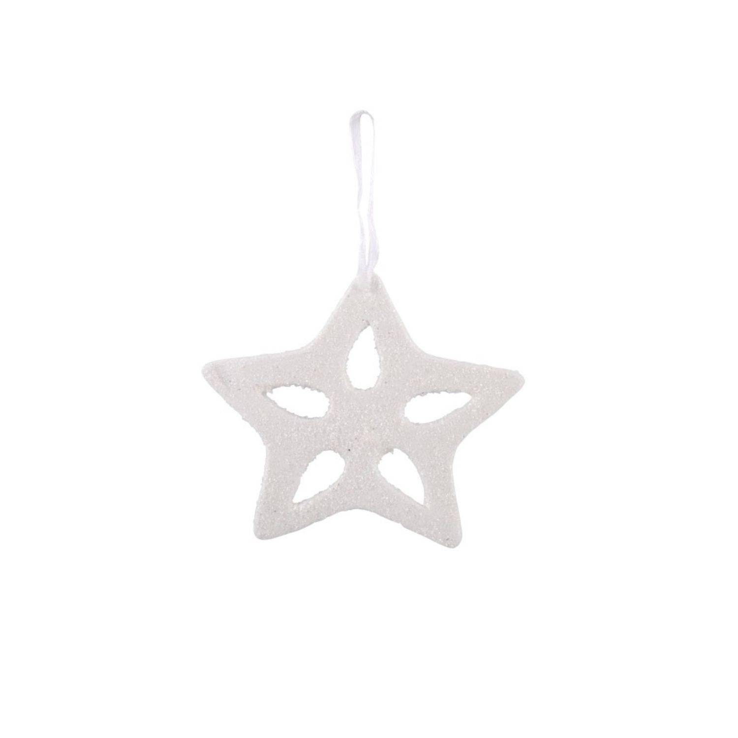 Sans Marque - Décoration sapin de Noël Sapin Strass Etoile - Blanc - Toilinux