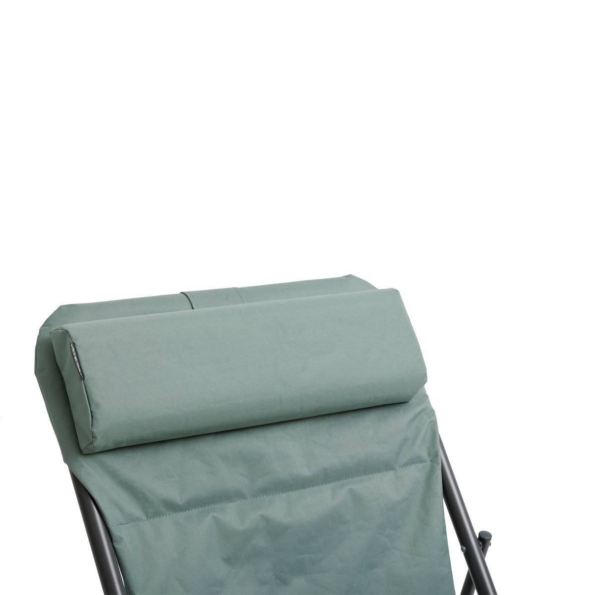 Hesperide - Chilienne de jardin pliante "Jubba" vert jade & graphite en zinc et polyester Hespéride - Imagen 2