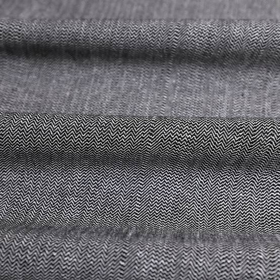 Home Maison - Torchon de cuisine en coton motif chevrons tissés - HOME MAISON - Coton - Noir - Image 3