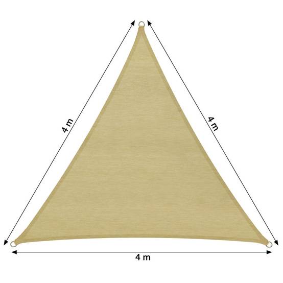 Helloshop26 - Voile toile d'ombrage taud de soleil triangulaire 400 cm - Image 2