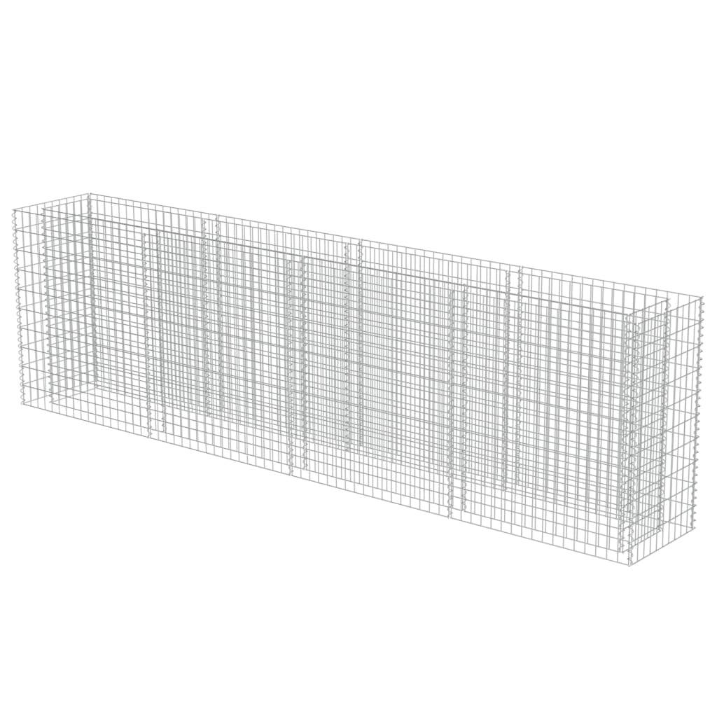 Helloshop26 - Jardinière lit surélevé plantes fleurs jardinà gabion acier galvanisé 360 x 50 x 100 cm - Imagen 1
