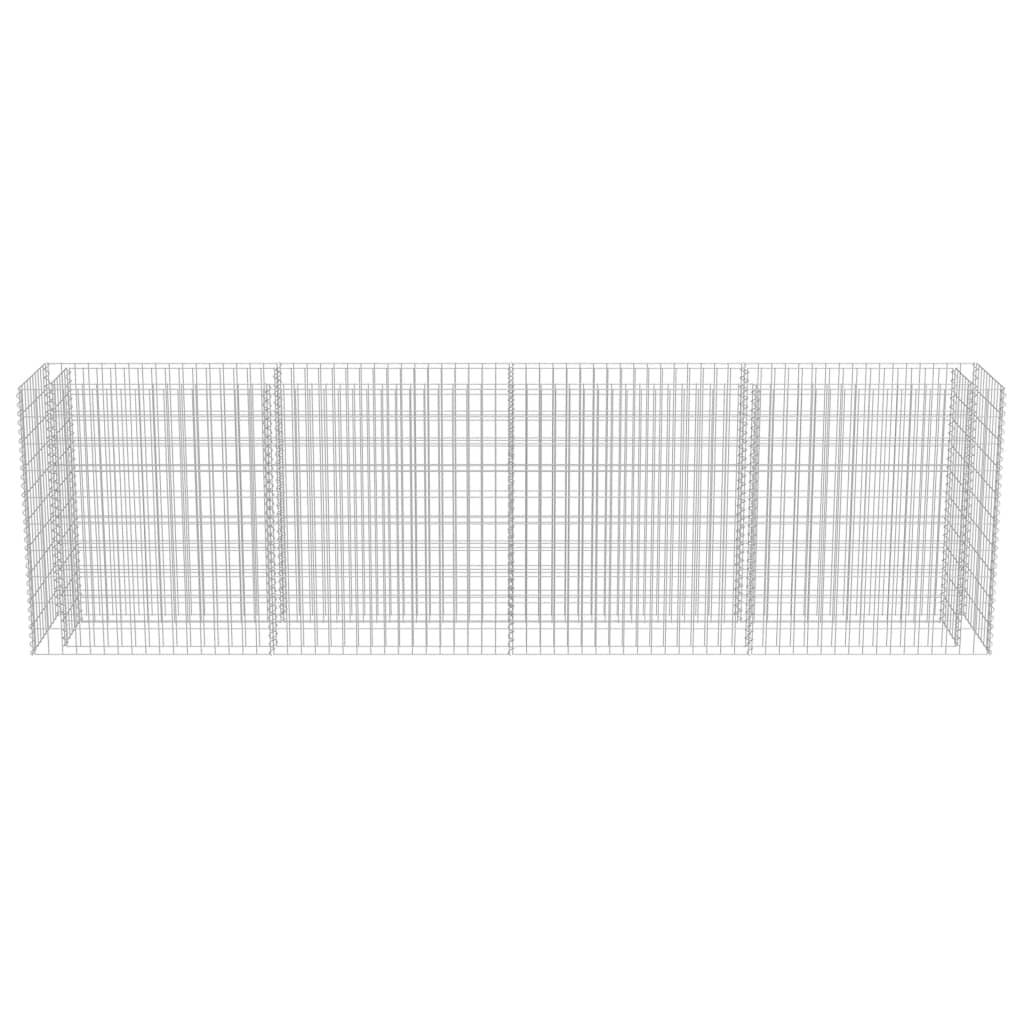 Helloshop26 - Jardinière lit surélevé plantes fleurs jardinà gabion acier galvanisé 360 x 50 x 100 cm - Imagen 3