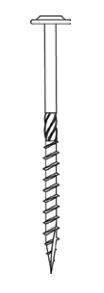Vis charpente SENCO HBS Tête Large galva Empreinte T40 - 8,0x240mm - HBS-80240-FH40