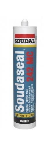 Mastic colle Soudaseal 242 MC blanc 290ml - SOUDAL - 131185 - Image 2