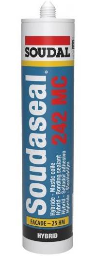 Mastic colle Soudaseal 242 MC blanc 290ml - SOUDAL - 131185 - Image 1