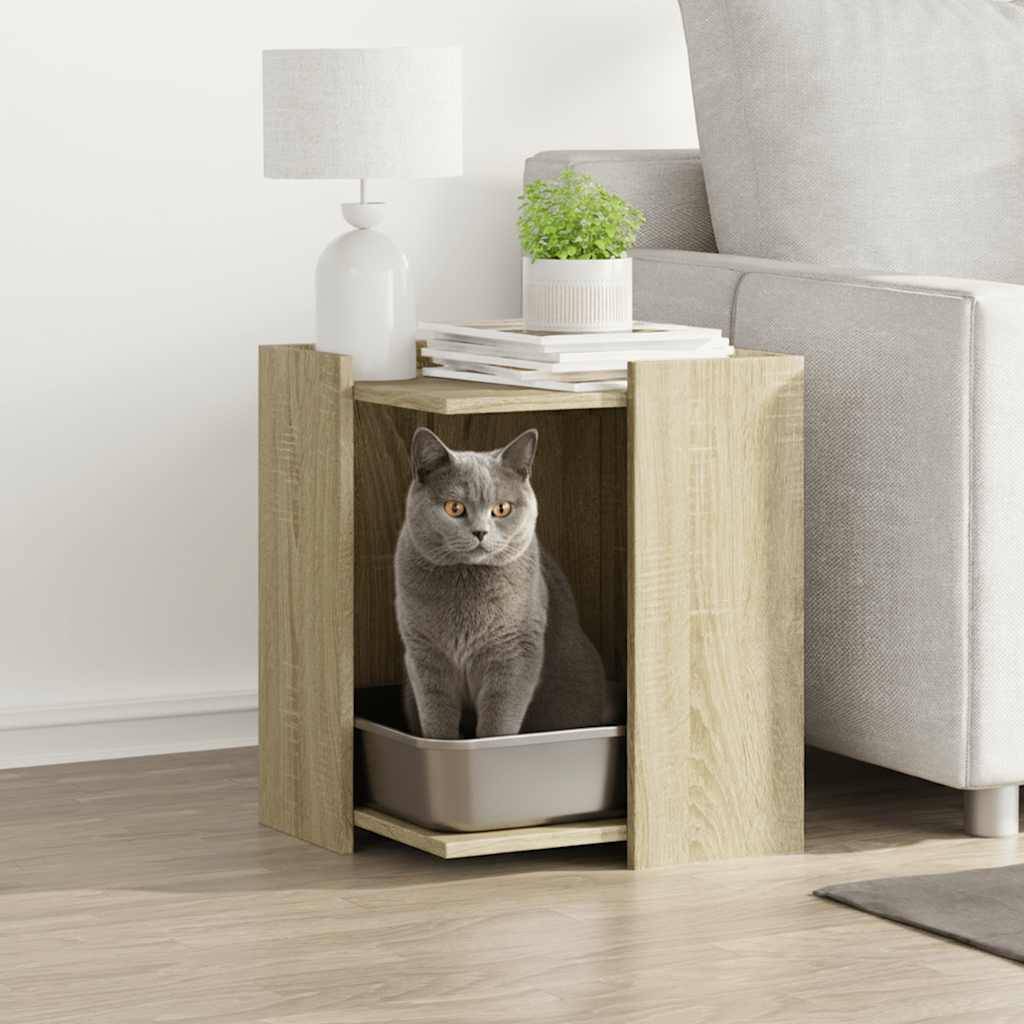 Chatiere bois marron  42 x 42 x 51 cm  - Prolenta premium p324.1 - Image 2