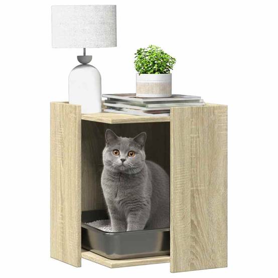 Chatiere bois marron 42 x 42 x 51 cm - Prolenta premium p324.1 - Image 3