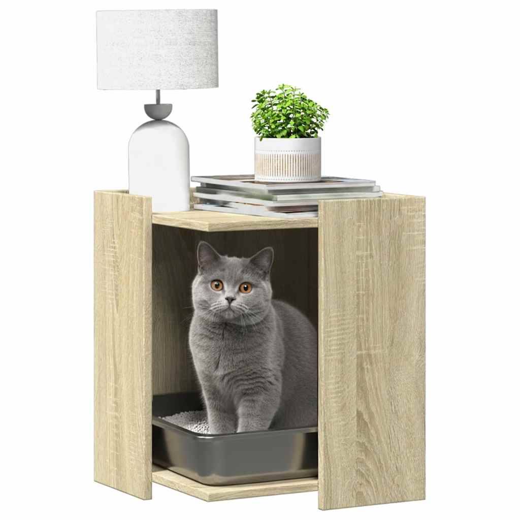 Chatiere bois marron  42 x 42 x 51 cm  - Prolenta premium p324.1 - Image 3
