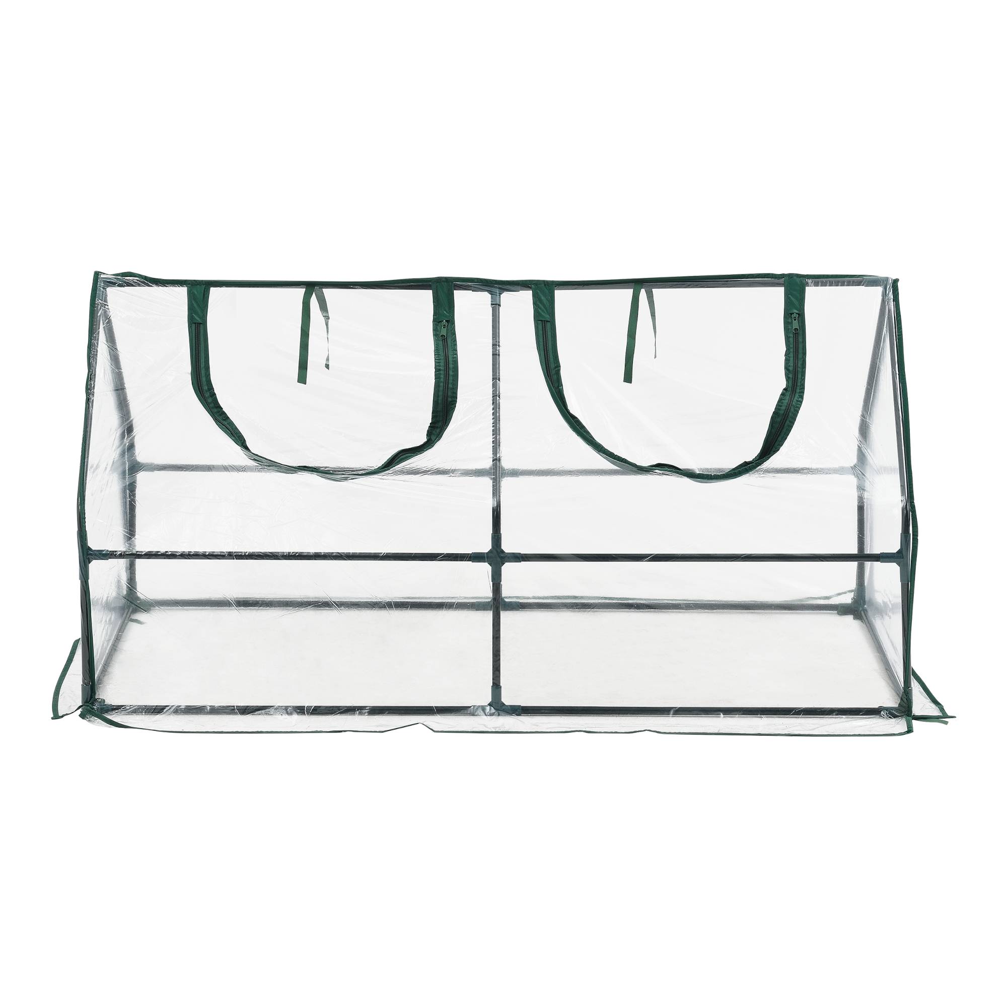 Châssis de jardin Laubach à 2 fenêtres en acier et PVC 120 x 60 x 60 cm [en.casa] - Imagen 5