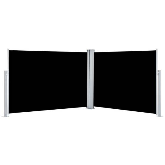 Store banne | Auvent latéral rétractable Noir 100 x 1000 cm Maison Chic - Image 1