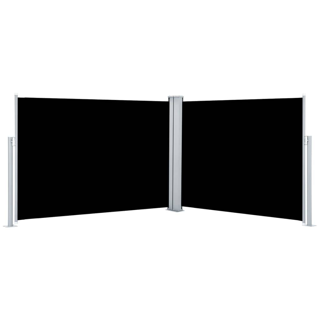 Store banne | Auvent latéral rétractable Noir 100 x 1000 cm Maison Chic - Image 1