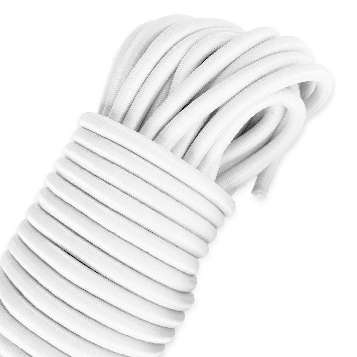 Sandow élastique Blanc 20 mètres 9SW - Qualité PRO - Tendeur pour bâche de diamètre 9 mm TECPLAST - Image 6