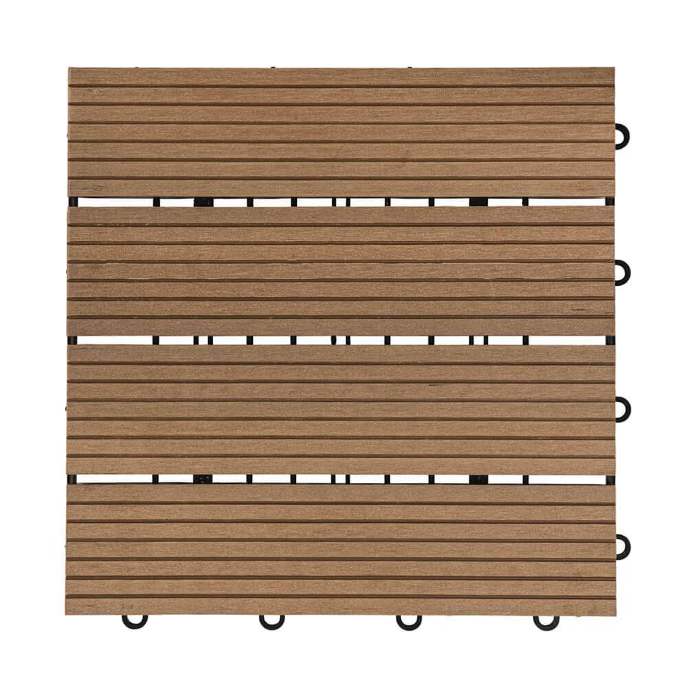 Carreaux clic WPC HOME DELUXE BAVARO - teck - Image 1