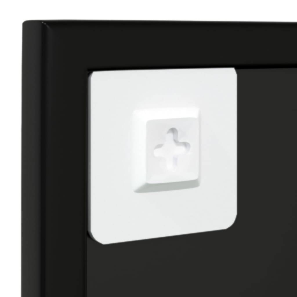 Maison Chic - 2pcs Miroirs muraux - Miroirs décoratifs noir 80x60 cm métal - Image 7