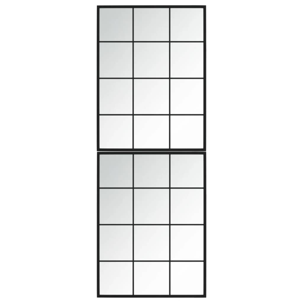 Maison Chic - 2pcs Miroirs muraux - Miroirs décoratifs noir 80x60 cm métal - Image 3