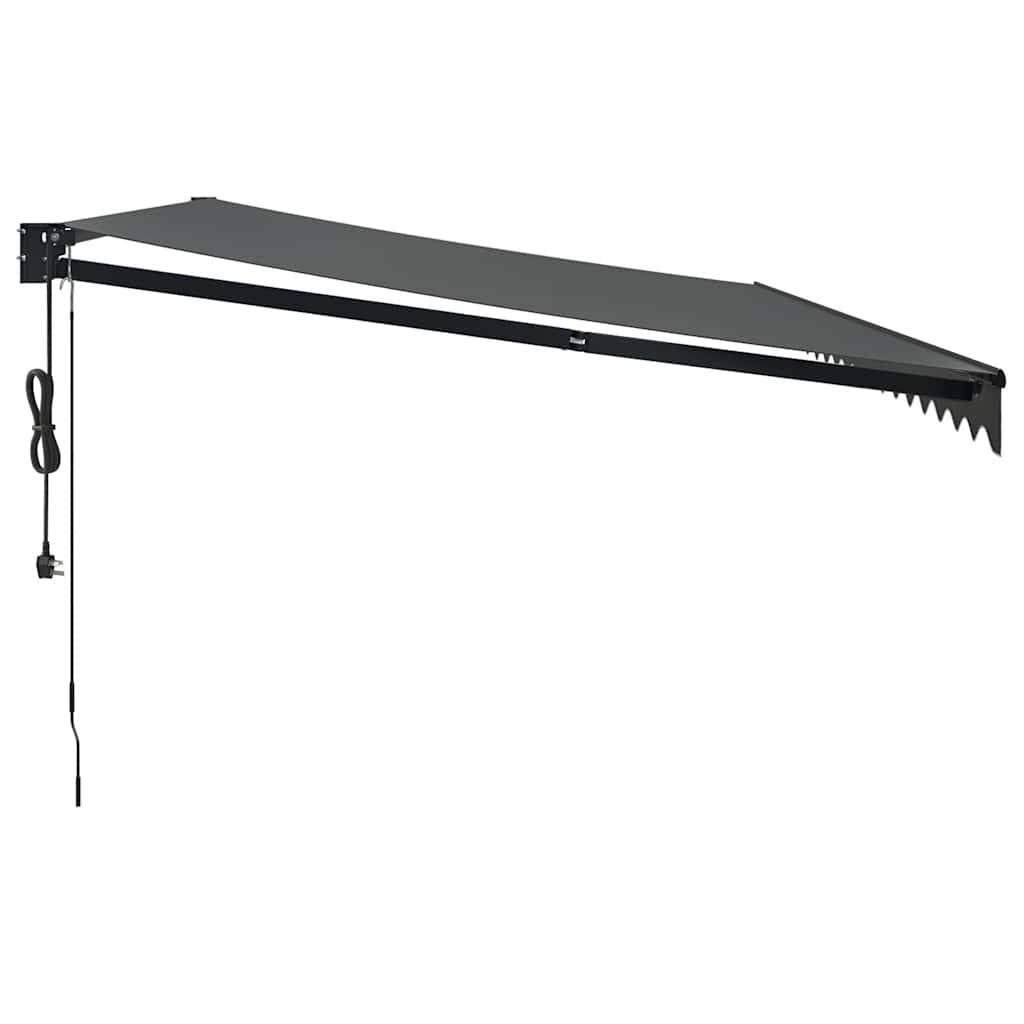 Grand auvent motorisé en aluminium pour terrasse avec télécommande 5x3m anthracite - ComfortXL Outdoor Living - Image 6