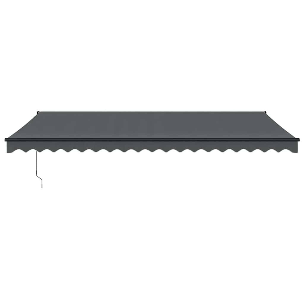 Grand auvent motorisé en aluminium pour terrasse avec télécommande 5x3m anthracite - ComfortXL Outdoor Living - Image 3