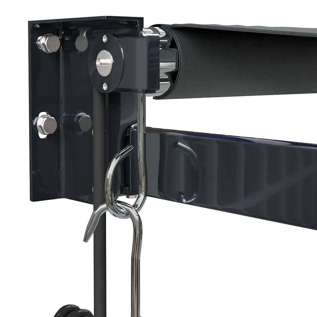 Grand auvent motorisé en aluminium pour terrasse avec télécommande 5x3m anthracite - ComfortXL Outdoor Living - Image 7