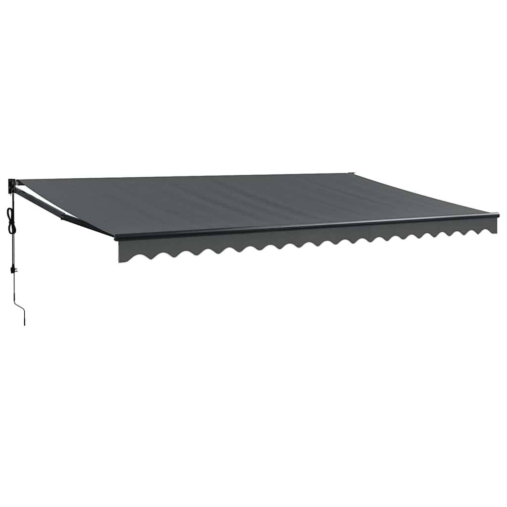 Grand auvent motorisé en aluminium pour terrasse avec télécommande 5x3m anthracite - ComfortXL Outdoor Living - Image 2