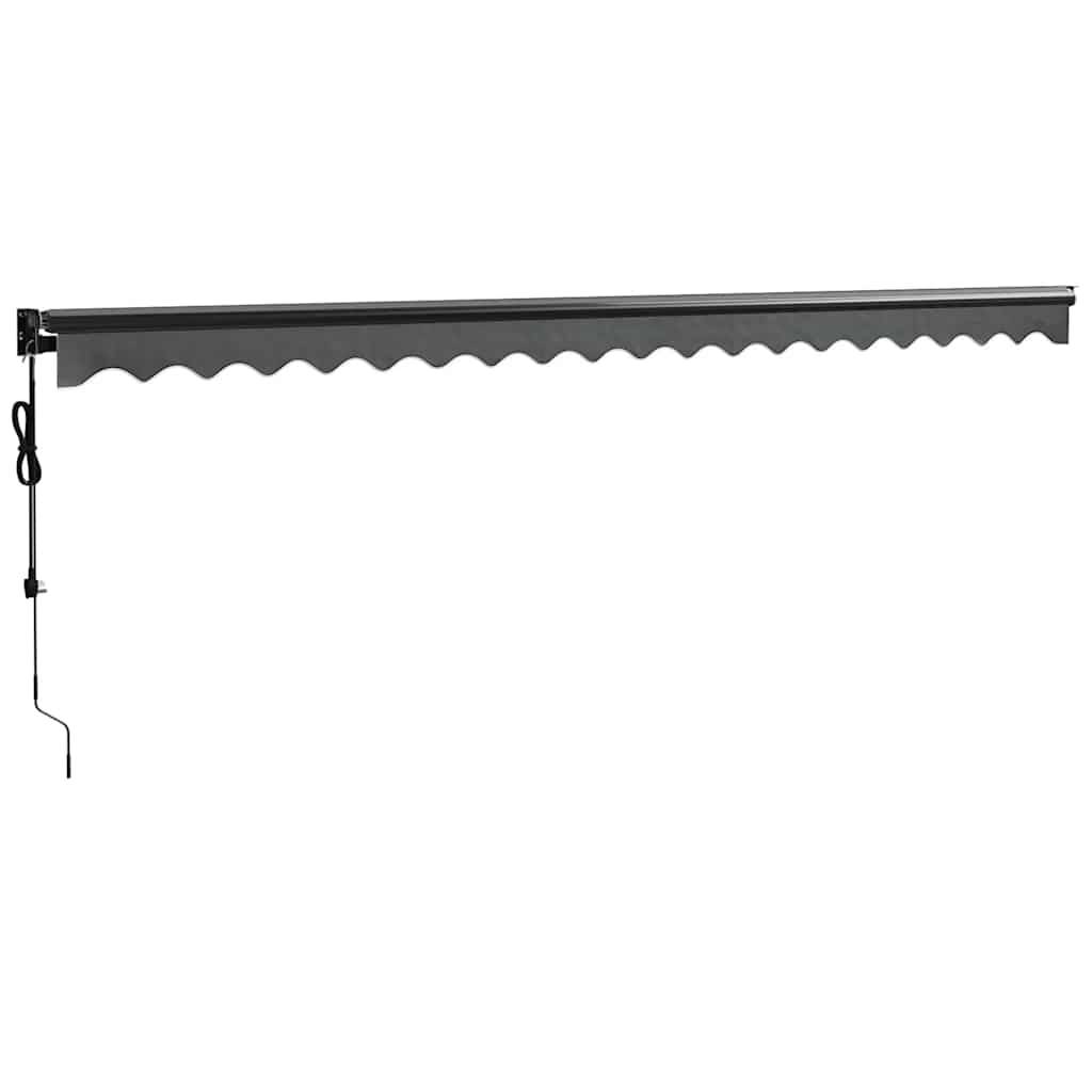 Grand auvent motorisé en aluminium pour terrasse avec télécommande 5x3m anthracite - ComfortXL Outdoor Living - Image 4