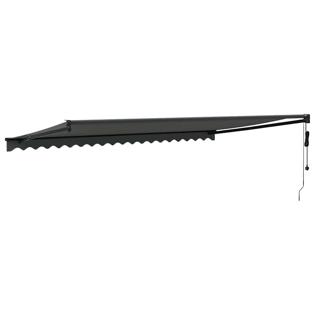Grand auvent motorisé en aluminium pour terrasse avec télécommande 5x3m anthracite - ComfortXL Outdoor Living - Image 5