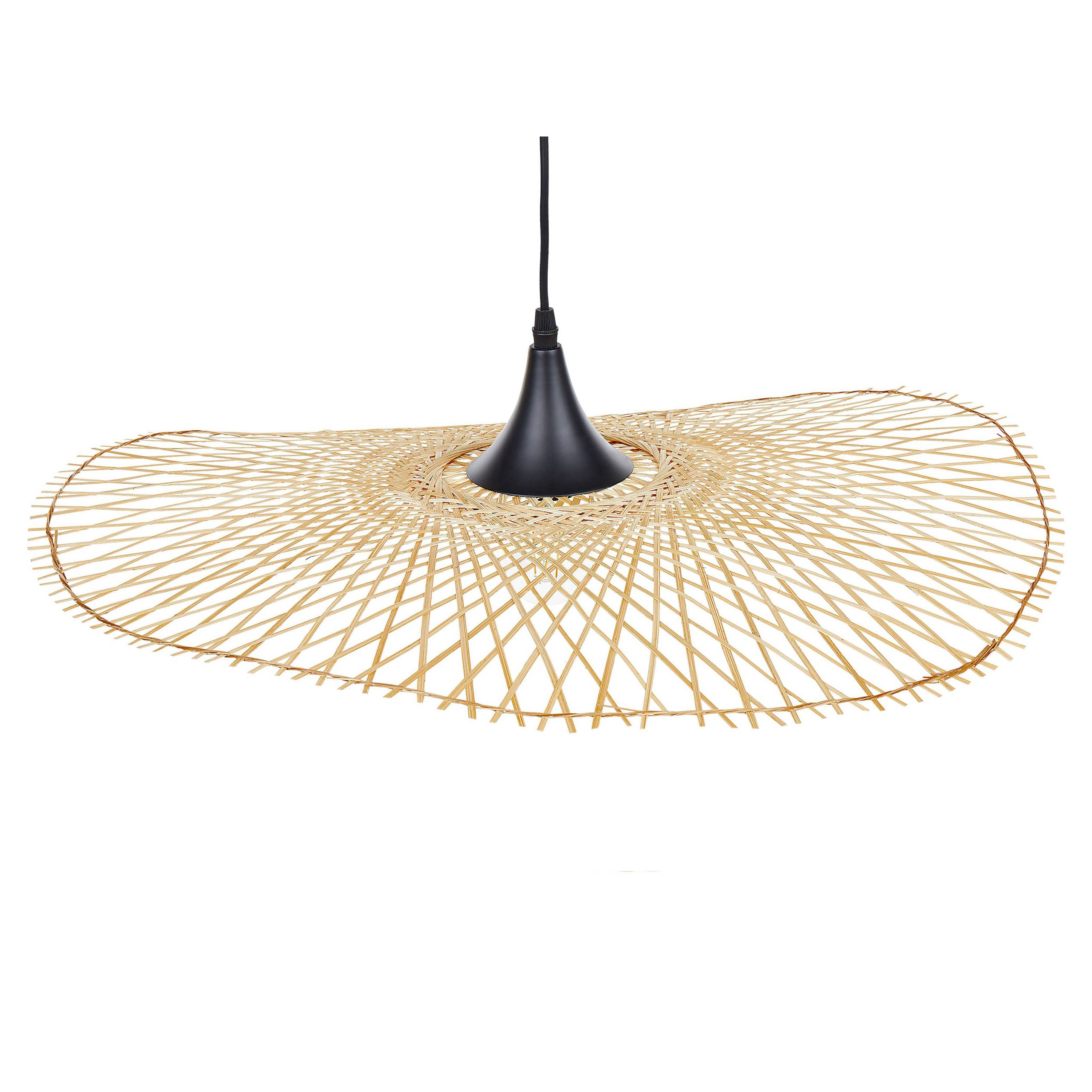 Beliani - Lampe suspension Bambou Marron clair FLOYD - 62x62x128- Beliani - Image 2