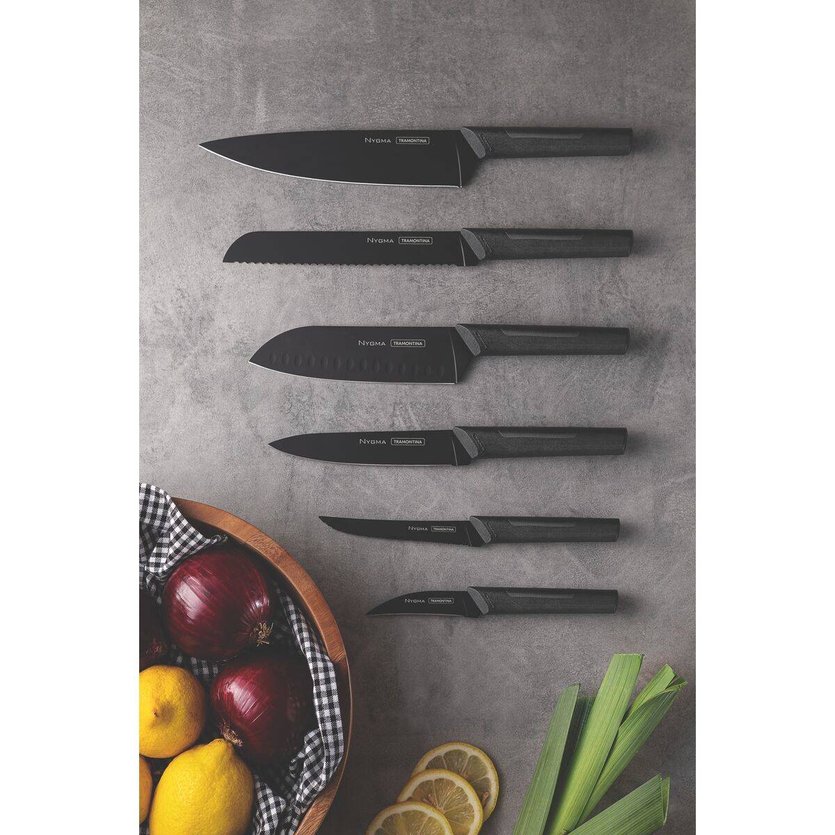 Set complet de couteaux de cuisine 6pcs. Inox - Imagen 3
