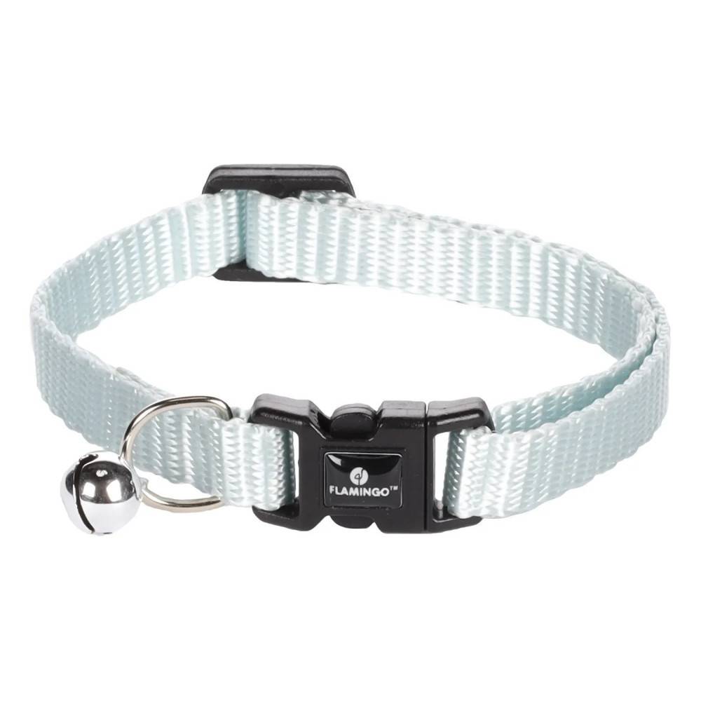 Collier réglable de 19 à 30 cm bleu clair avec clochette. pour chat - Imagen 1