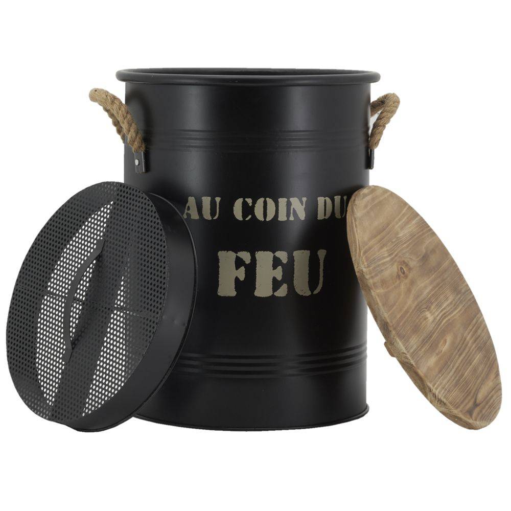Aubry Gaspard - Tabouret et seau à pellets - Imagen 4