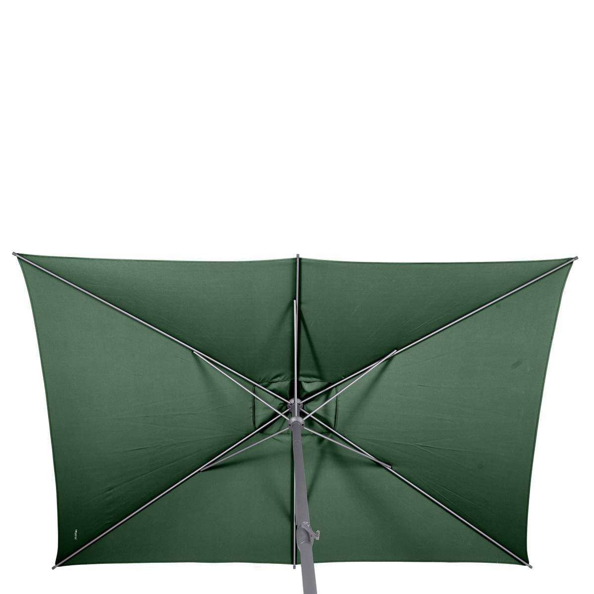 Hesperide - Parasol droit rectangulaire "Loompa" vert olive 3x2m en aluminium Hespéride - Imagen 4
