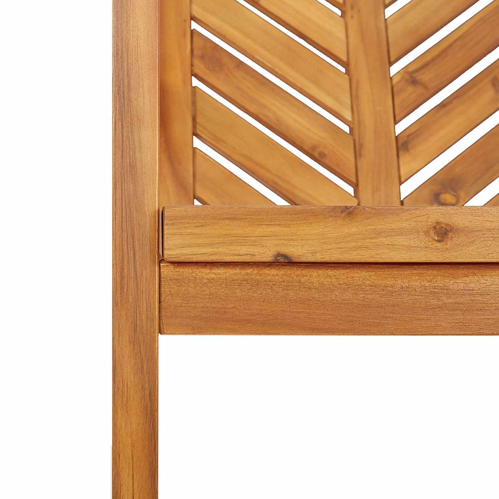 Ensemble de salle à manger jardin bois d'acacia massif huilé marron 200 x 90 x 74 cm (9 pièces) - PANGIVO - Image 9