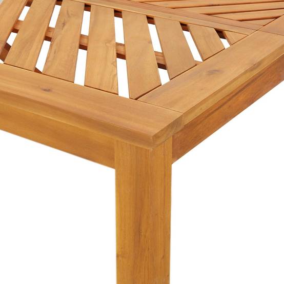 Ensemble de salle à manger jardin bois d'acacia massif huilé marron 200 x 90 x 74 cm (9 pièces) - PANGIVO - Image 8