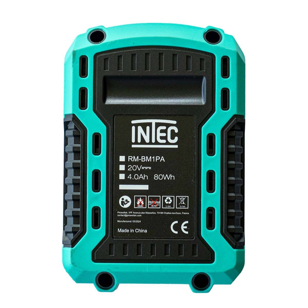 Intec - Batterie lithium 4AH pour électroportatif 20V INTEC Autonomie et Performance - Imagen 4