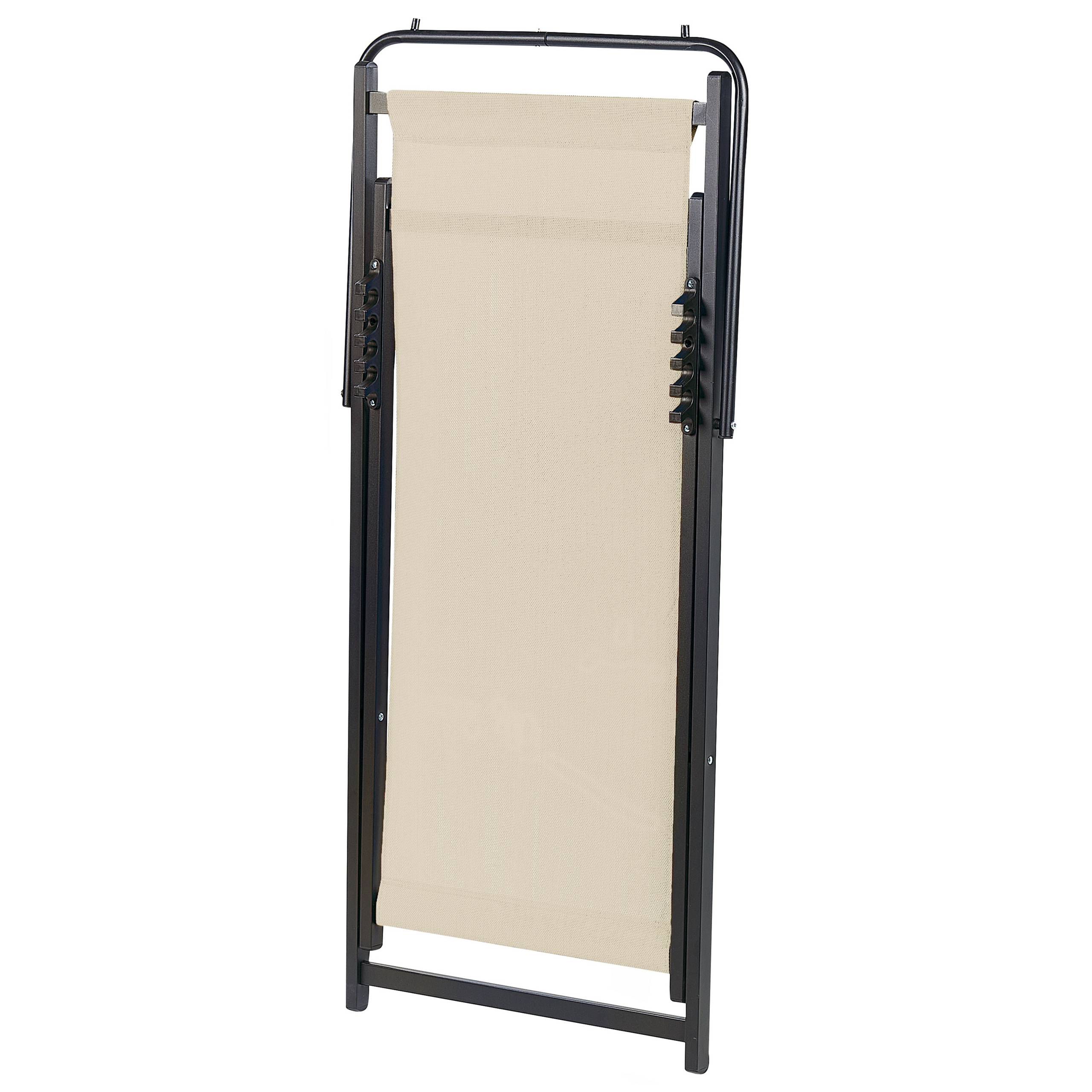 Beliani - Chaise longue Aluminium Beige LOCRI II - Beliani - Imagen 6
