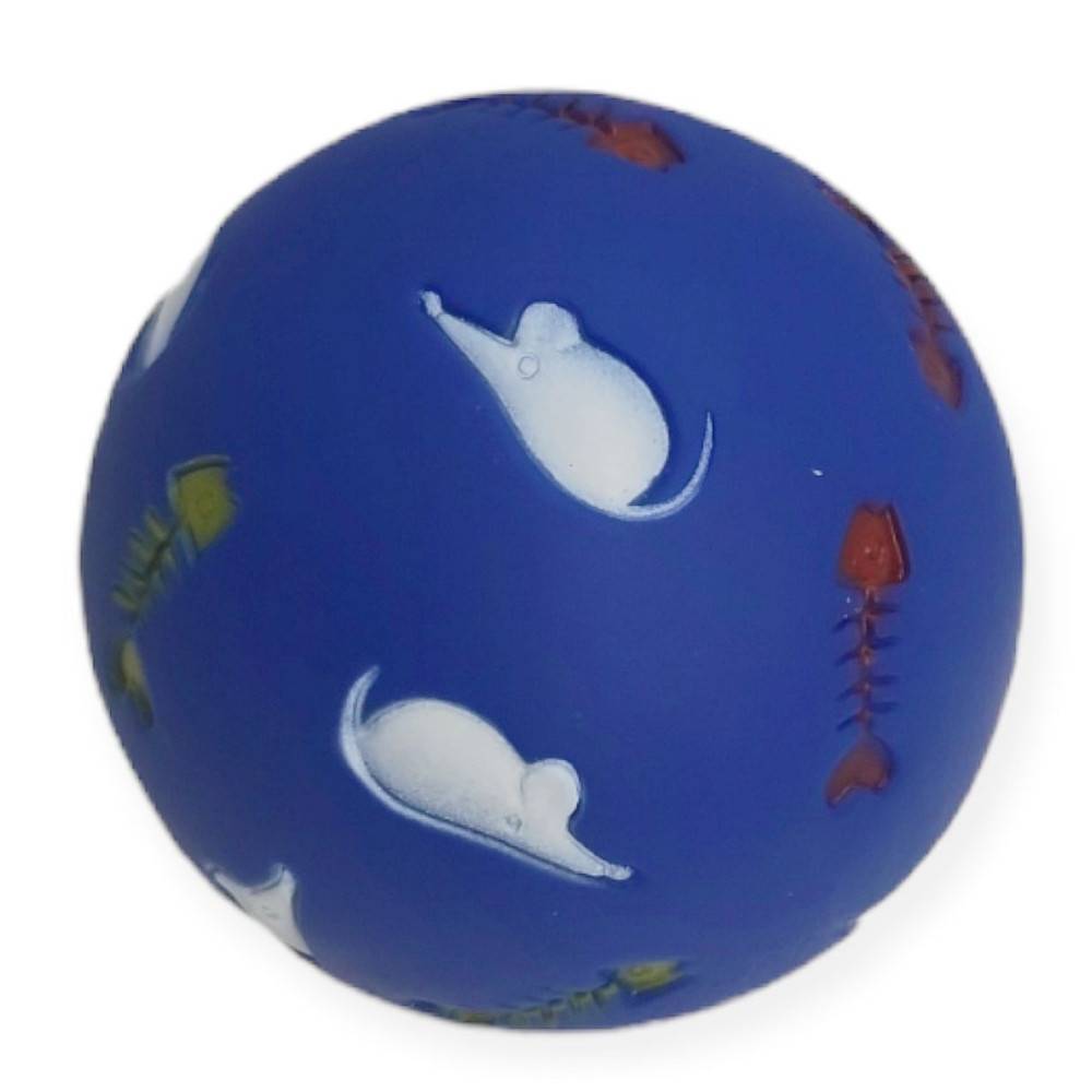 Balle distributrice de friandises pour chats  ø 7.5 cm, bleu - Imagen 2
