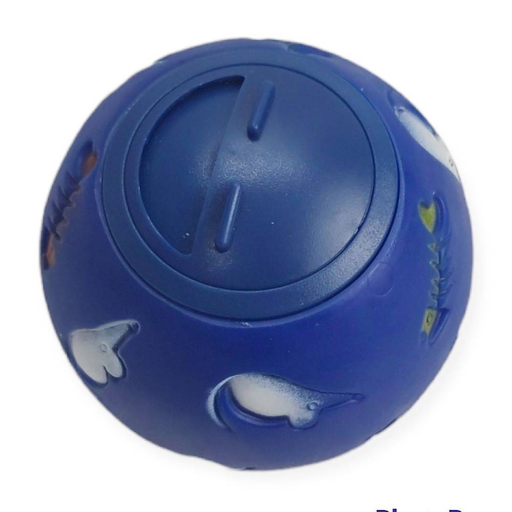 Balle distributrice de friandises pour chats  ø 7.5 cm, bleu - Imagen 1